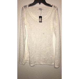 Express | Long sleeve lace shirt | XS